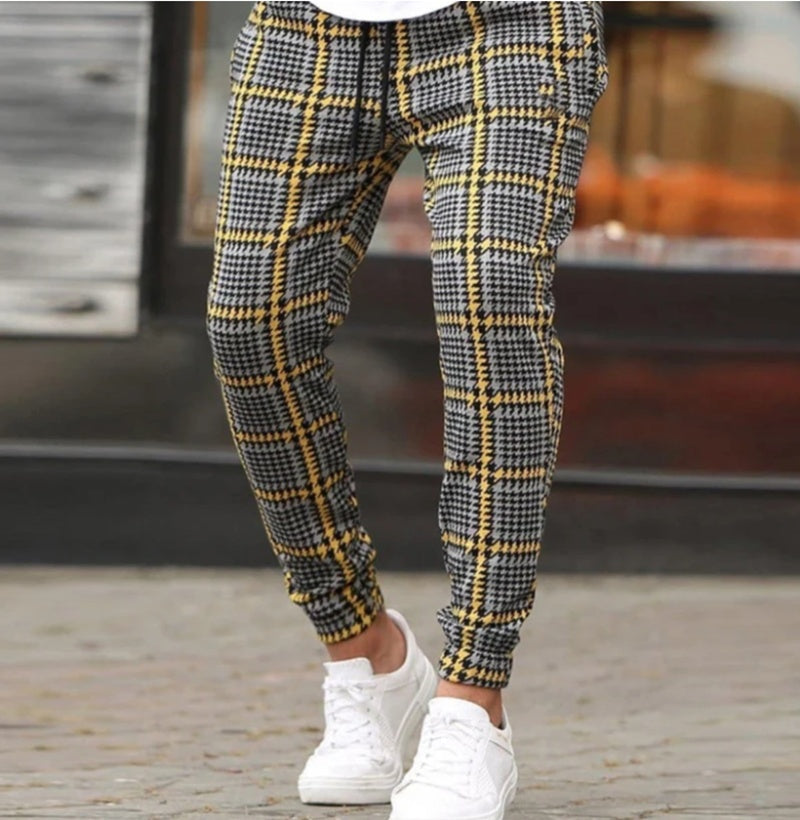 Men Black Pants Male Trousers