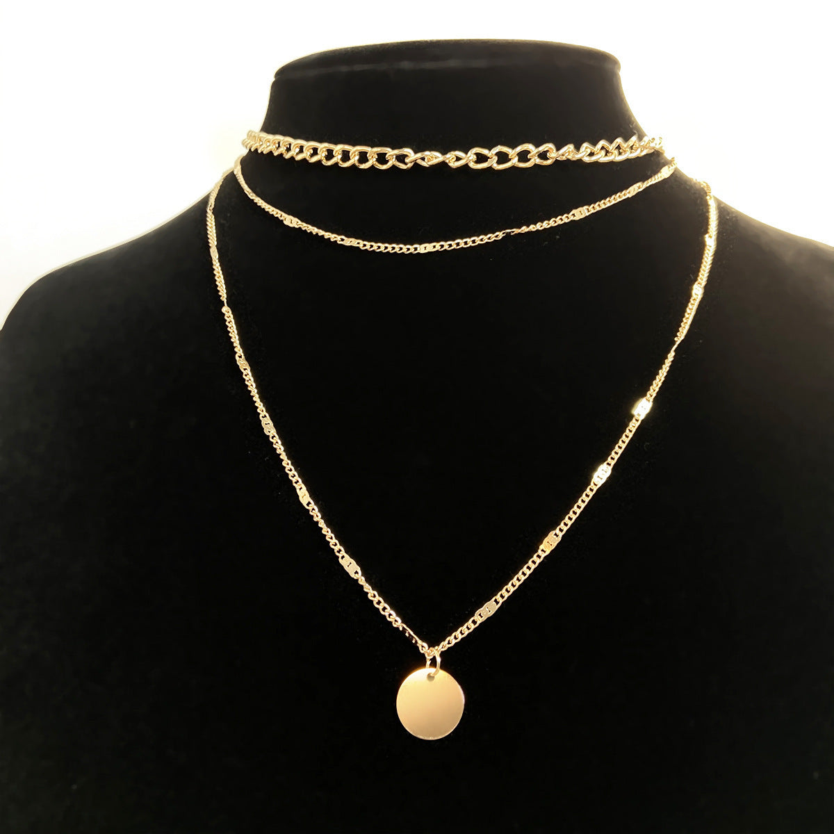 Multilayer Disc Necklace