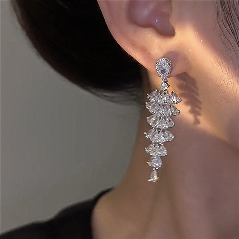 Christmas Tree Drop Earrings Festival Party Jewelry