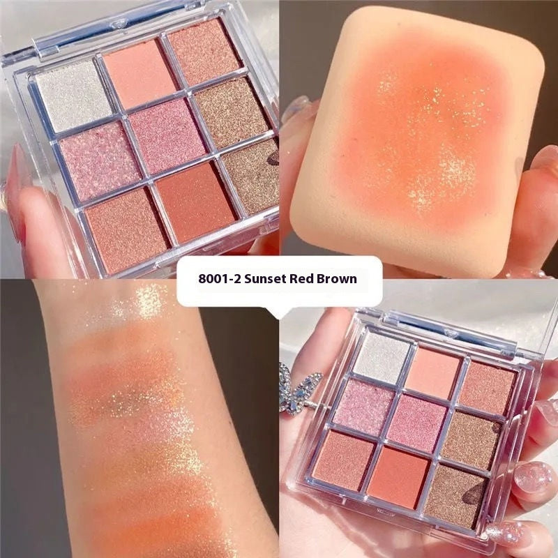 Fashion Acrylic 9-Color Eyeshadow Palette