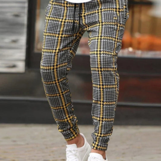 Men Black Pants Male Trousers