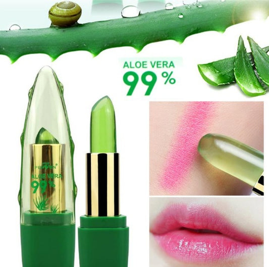 Aloe Vera Lipstick Long Lasting Lip Balm Tature Changing Color Lip Stick