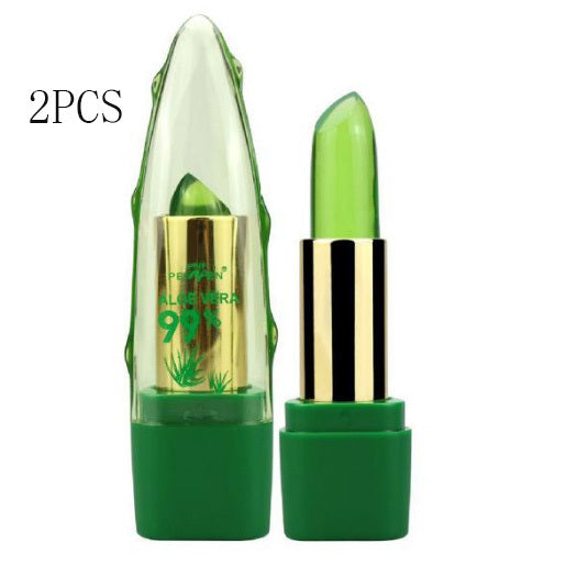 Aloe Vera Lipstick Long Lasting Lip Balm Tature Changing Color Lip Stick