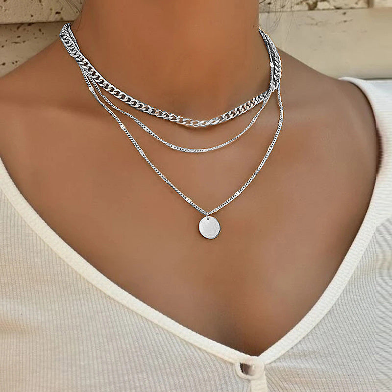 Multilayer Disc Necklace