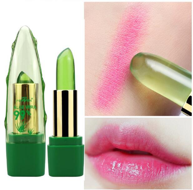 Aloe Vera Lipstick Long Lasting Lip Balm Tature Changing Color Lip Stick