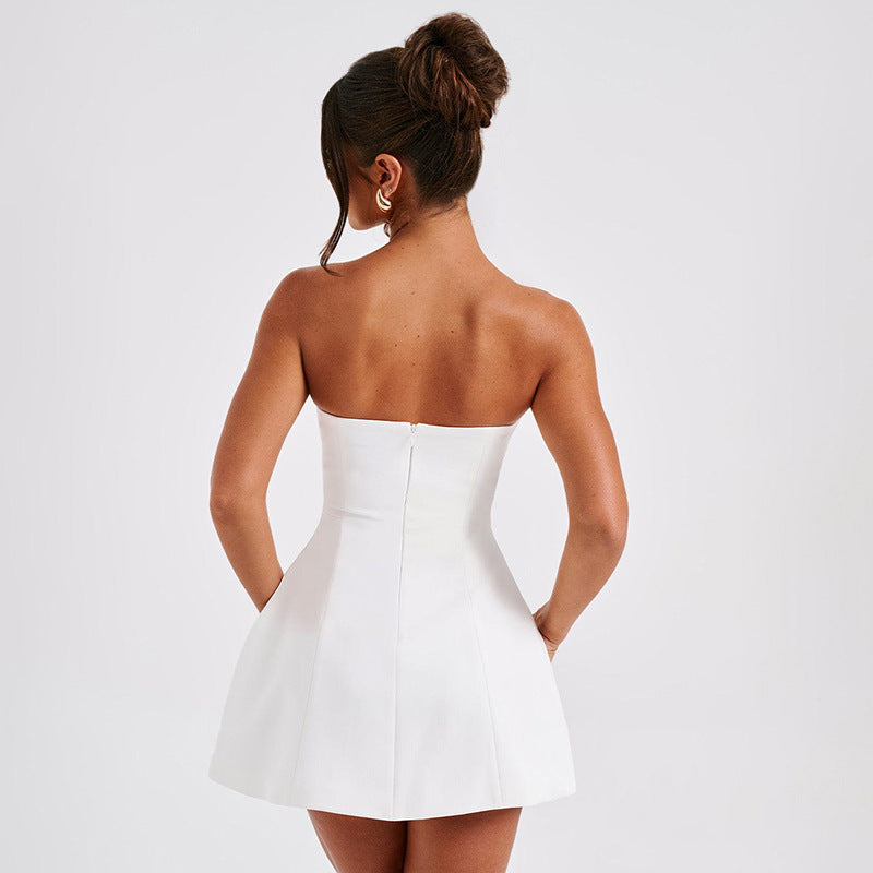 Sasual Backless Slim Short Dresses Party Womens Clothing