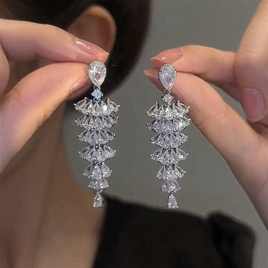 Christmas Tree Drop Earrings Festival Party Jewelry